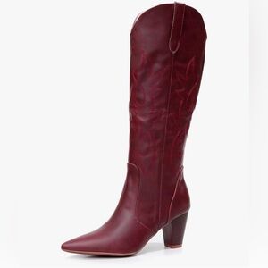 New-VenusCelia Women's Knee High Stretchy Fashion Boots